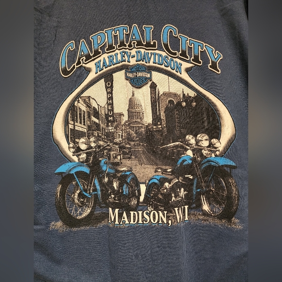 Men's Harley-Davidson Tee, Madison, Wi - Picture 5 of 8